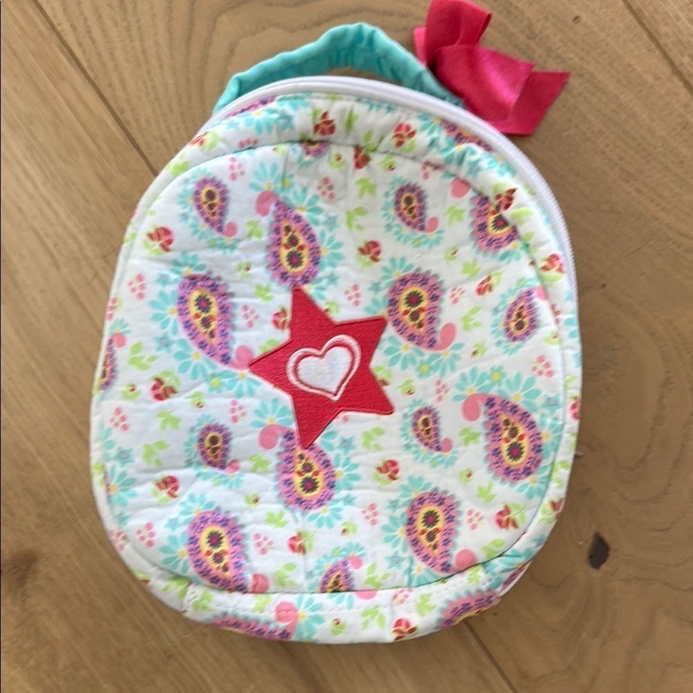 American girl bitty baby Colorful Kids Paisley Print Pouch